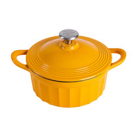 Flonal 弗罗纳 罗马22cm珐琅铸铁锅家用进口珐琅锅电磁炉搪瓷炖锅