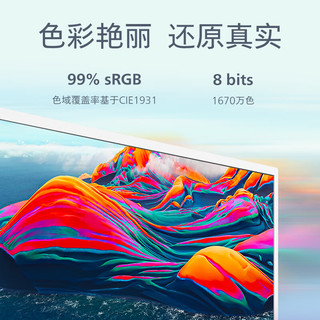 PHILIPS/飞利浦 22B2N2100LW 100Hz FHD 硬件防蓝光 21.5英寸显示器 白色