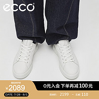 爱步（ECCO）板鞋女 24年夏季防水透气科技厚底休闲鞋 街头720系列209763 白色20976301007 40