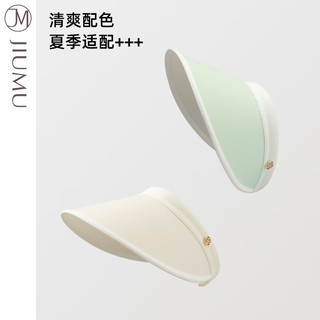 玖慕（JIUMU）防晒帽女士遮阳帽太阳帽空顶帽凉帽夏季户外遮脸防紫外线帽子女 CW121 经典黑