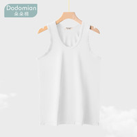 朵朵棉男士丝光棉背心吸汗透气夏季打底汗衫 男白色 2XL