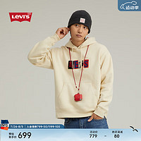 Levi's李维斯滑板系列男加绒连帽长袖卫衣A1008 米色 A1008-0014 S