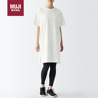 移动端、京东百亿补贴：MUJI 無印良品 无印良品（MUJI） UPF50+ 吸汗速乾 短袖连衣裙 BIH01A3S 米白色 XL