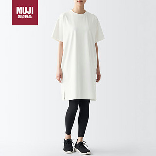 无印良品（MUJI） UPF50+ 吸汗速乾 短袖连衣裙 BIH01A3S 米白色 XL 