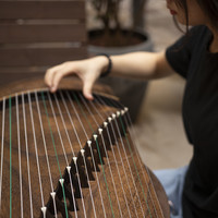 润韵声声栖桐专业收藏级整挖全桐木高端大师演奏级素面挖筝古筝