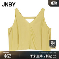 JNBY24夏衬衫宽松V领无袖A型5O6215310 710/金黄色 M