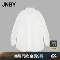 JNBY江南布衣24秋衬衫棉质宽松长袖5O8215960 103/冷白 M