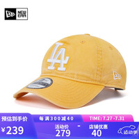 NEW ERA 纽亦华棒球帽MLB软顶做旧情侣LA鸭舌帽子 13086402-红色 OSFM