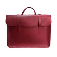 Cambridge Satchel The Cambridge Satchel Company英国剑桥包MusicCase黑色音乐包 男女单肩手提公文商务包 邮差包