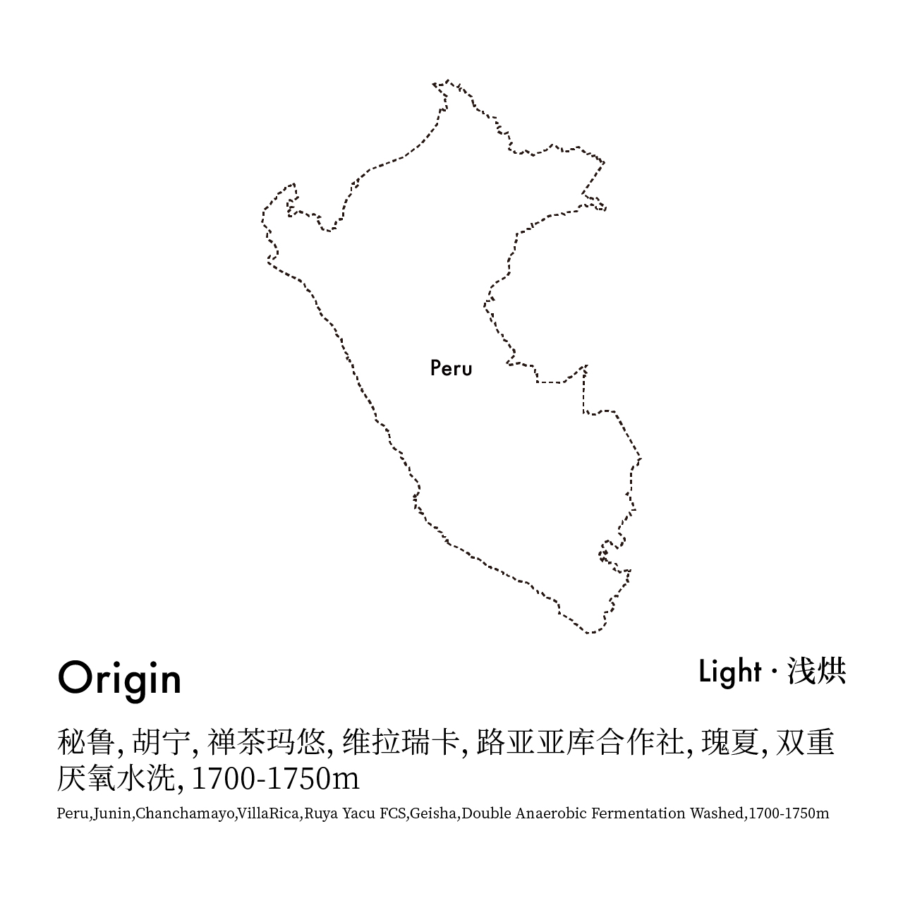 CoffeeBuff24新产季秘鲁路亚亚库胜景庄园瑰夏精品手冲咖啡豆150g