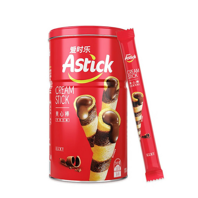 AStick 爱时乐 夹心棒注心饼干蛋卷330g*2罐