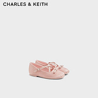 CHARLES&KEITH24秋季蝴蝶结平底女童舒适表演公主玛丽珍鞋CK9-70380009 CK9-70380009浅粉色 31码