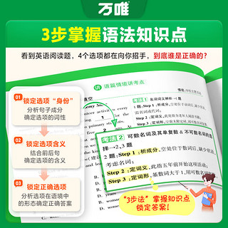 2025万唯中考初中英语语法专项训练知识点大全精讲初一初二初三七八九年级词汇阅读试题练习全解京东图书中小学教辅万维教育 【英语词汇+语法】·打基础＞25版