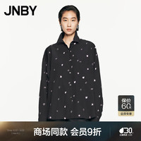 江南布衣 JNBY24秋衬衫宽松长袖H型5O8210780 001/本黑 XS