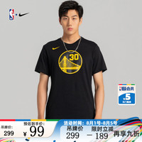NIKE耐克【限时秒杀】勇士队库里男圆领短袖夏季运动夏季百搭T恤上衣 勇士队 S