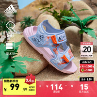 adidas ALTASWIM MOANA凉鞋女婴童阿迪达斯官方轻运动 蓝色/橙色/白色/粉色/黑色 24(140mm)