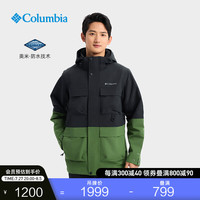 Columbia哥伦比亚户外男子穿行系列三合一系统防水冲锋衣WE3429 011黝黑色 24 XL(185/104A)