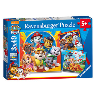 睿思（Ravensburger）3x49片装汪汪队立大功纸质大块拼图玩具