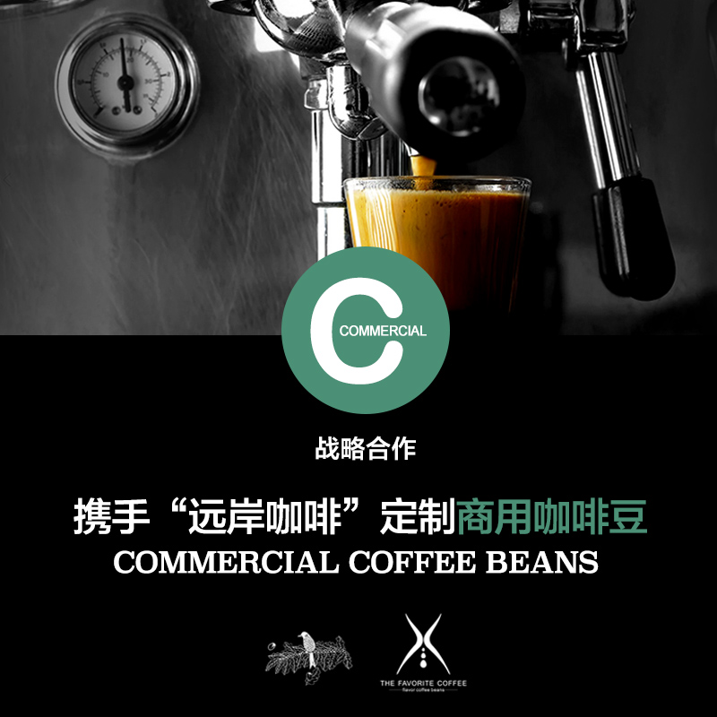 咖啡豆454g新鲜烘培美喜啡拼配商用蓝山风味现磨咖啡粉