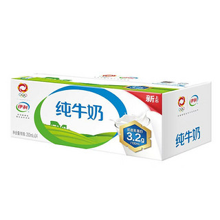 yili 伊利 纯牛奶200mlx24盒 无菌砖纯牛奶营养牛奶整箱