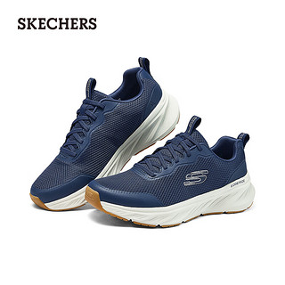 斯凯奇（Skechers）2024夏季男女增高厚底运动鞋时尚232835 海军蓝色/白色/NVW 42