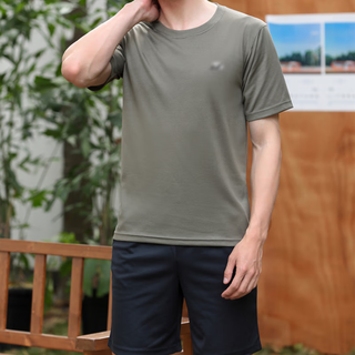 ZSYD夏季训练服短袖圆领工作服T恤军迷短裤训练服男 短袖体能服