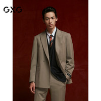 GXG男装 商场同款含羊毛合体商务西装男士正装 24年秋G24X133010 浅绿色 1