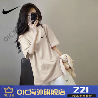 耐克nike品牌运动套装女2024夏季短袖t恤宽松纯棉显瘦休闲时尚短裤两
