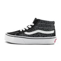 SK8-Mid经典酷黑LOGO印花中大童板鞋