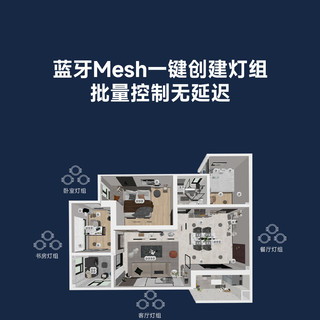 平头熊智能PTX蓝牙Mesh智能筒射灯 星语X3