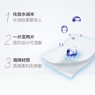 尤妮佳舒蔻化妆棉1/2省水湿敷卸妆棉40枚2盒