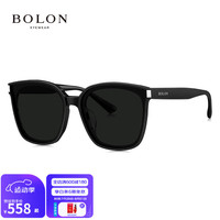 暴龙（BOLON）眼镜2024年板材太阳镜防晒偏光镜个性墨镜男女潮BL3175 C10-亮黑色