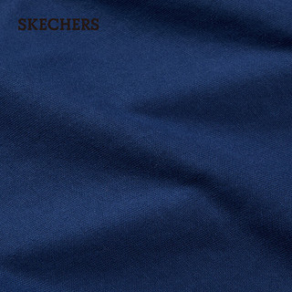 斯凯奇（Skechers）2024夏女童百褶裙休闲舒适中L224G055 蔚蓝色/00QP XXL