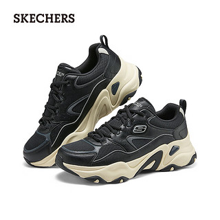 斯凯奇（Skechers）男士复古时尚休闲运动鞋232491 黑色/自然色/BKNT 44