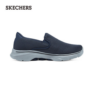 斯凯奇（Skechers）2024男士舒适健步鞋复古时尚透气216646 海军蓝色/NVY 39.5