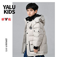 百亿补贴：YALU 雅鹿 儿童羽绒服厚款男女童中长款冬季外套保暖新款加厚中大童鸭绒