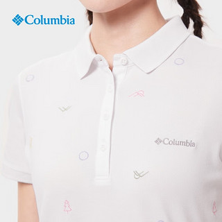 Columbia哥伦比亚户外女子UPF50防晒防紫外线吸湿POLO衫AR2108 102 XL(170/92A)