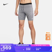 耐克(NIKE)DRI-FIT ADV男速干跑步紧身短裤秋季晨跑反光FN3370 013黑/铁灰/白/山峰白 L