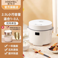Soulwell 索韦尔 德国Soulwell低糖电饭煲米汤分离沥米饭养生不锈钢0涂层新款厚钢