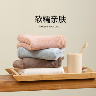 無印良品 無印良品 MUJI毛巾A类3条装柔软强力吸水不易掉毛洗脸洗澡大面巾115g/条 舒缦亲肤-灰+粉+蓝 3条