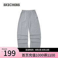 斯凯奇（Skechers）御光|休闲裤薄荷曼波夏款裤子女垂感速干凉感防晒 合金色/002E M