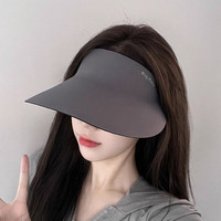VISTIMAC防晒帽子女夏无痕无感一体运动2024新款防紫外线空顶遮阳帽