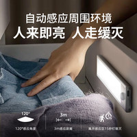 卡特加特卡特加特感应小夜灯衣柜灯LED人感光感充电磁吸床头灯人体感应灯 智能橱柜灯20cm(单色白光)