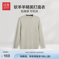 红豆男装针织衫男【含山羊绒&可贴身穿】24秋季新易打理可机洗打底衫