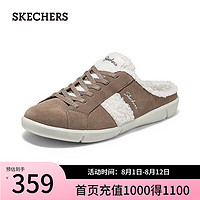 斯凯奇（Skechers）女士一脚蹬休闲鞋100673 栗色/CSNT 37