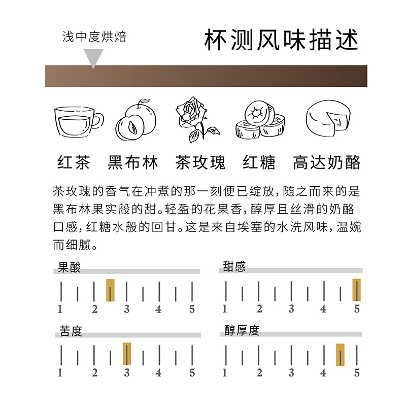 炬点咖啡 埃塞俄比亚Guji水洗G1·山茶玫瑰 单品手冲咖啡豆