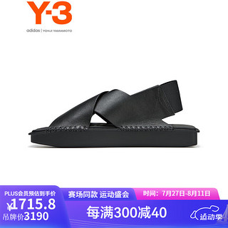 Y-3【运动季】y3 SANDAL 男士休闲凉鞋皮凉鞋50-IG4052 黑色 6 39