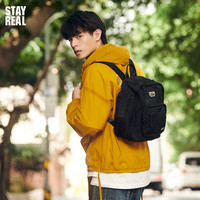 STAYREAL潮牌STAY WILD后背包无性别双肩包男女潮流休闲防泼水