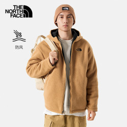 thenorthface北面抓绒衣男户外保暖双面穿外套7qt7黄色koml