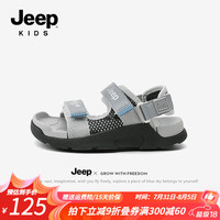 Jeep儿童凉鞋防滑耐磨男女童运动鞋夏款2024新款休闲软底沙滩鞋